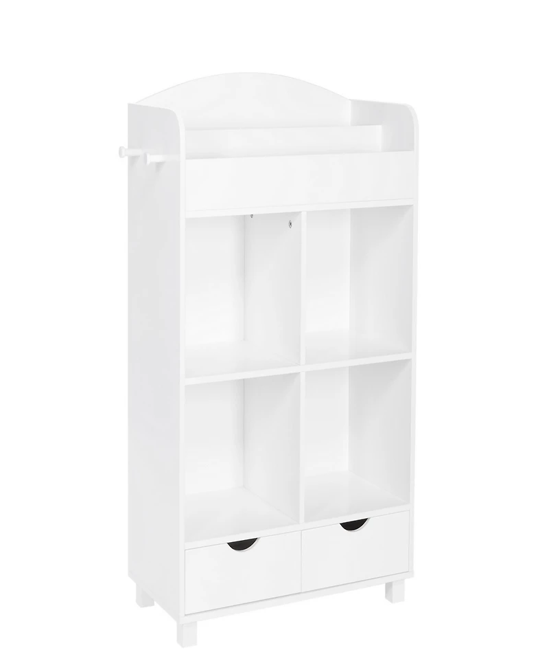 RiverRidge Home Book Nook Collection Kids Cubby Storage Cabinet with Bookrack