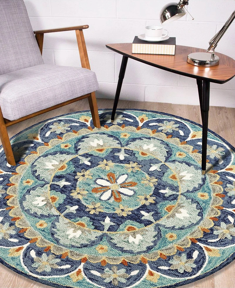 Lr Home Radiance Rdc-099 6' x 6' Round Area Rug