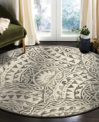 Lr Home Radiance Rdc-087 4' x 4' Round Area Rug