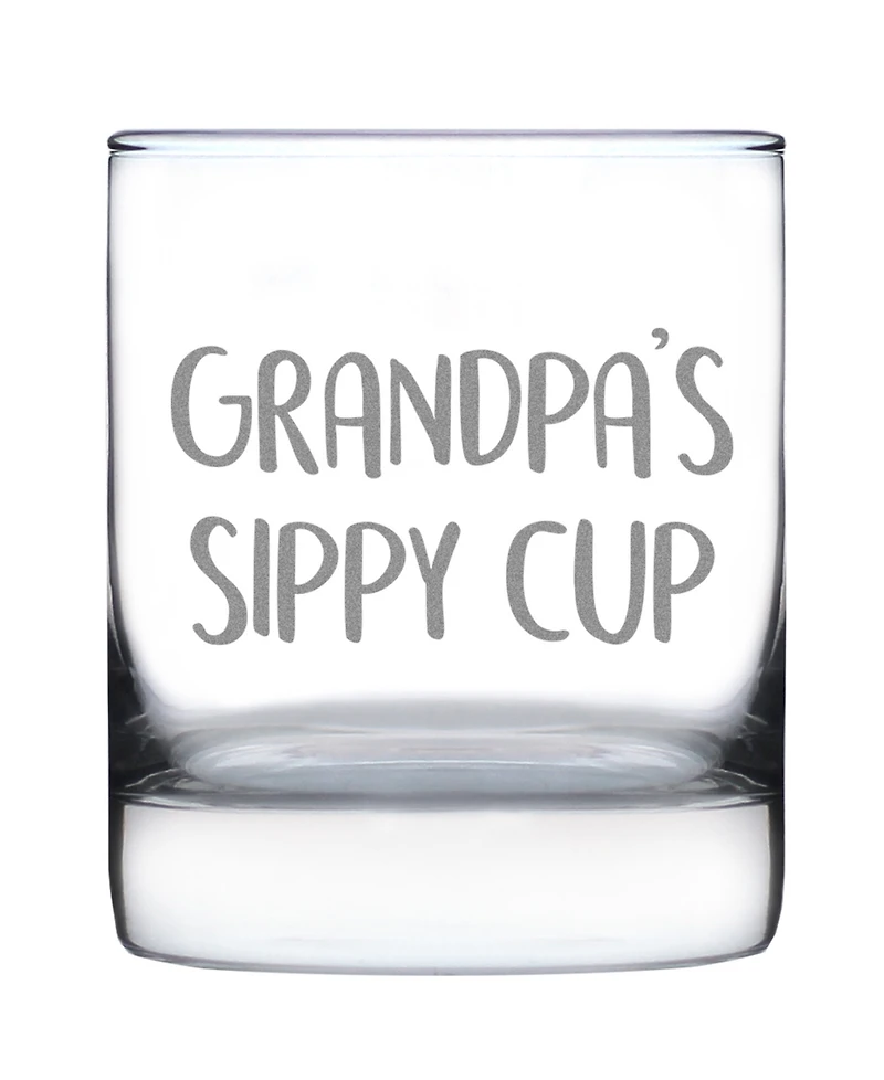 Bevvee Grandpa's Sippy Cup Whiskey Rocks Glass