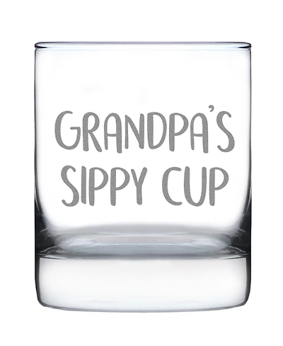 Bevvee Grandpa's Sippy Cup Whiskey Rocks Glass
