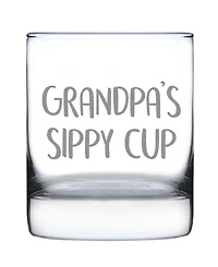 Bevvee Grandpa's Sippy Cup Whiskey Rocks Glass
