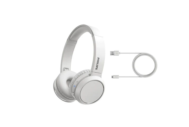 Philips Wireless On-Ear Headphones, Bluetooth 5.0, 29H Playtime, Quick Charge, Foldable, Lightweight, Built-in Mic, Deep Bass
