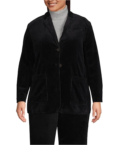 Lands' End Plus Wide Wale Corduroy Blazer