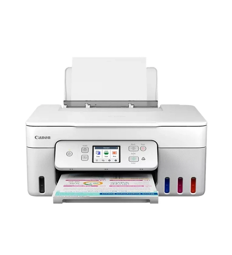 Canon MegaTank Pixma G3290 Wireless 3 In 1 White Printer with Lcd Touchscreen