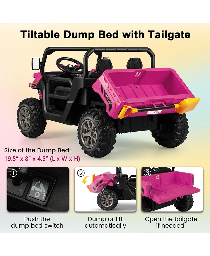Hongge 24V Ride-On Dump Truck with Remote Control