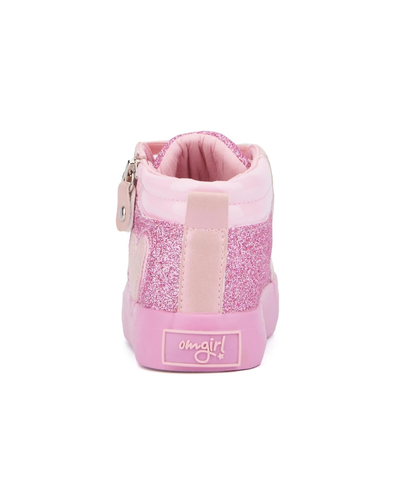 Olivia Miller Big Girls Heart Sneaker