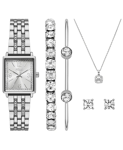 Folio Women's Three Hand Silver-tone Alloy Watch, 24mm