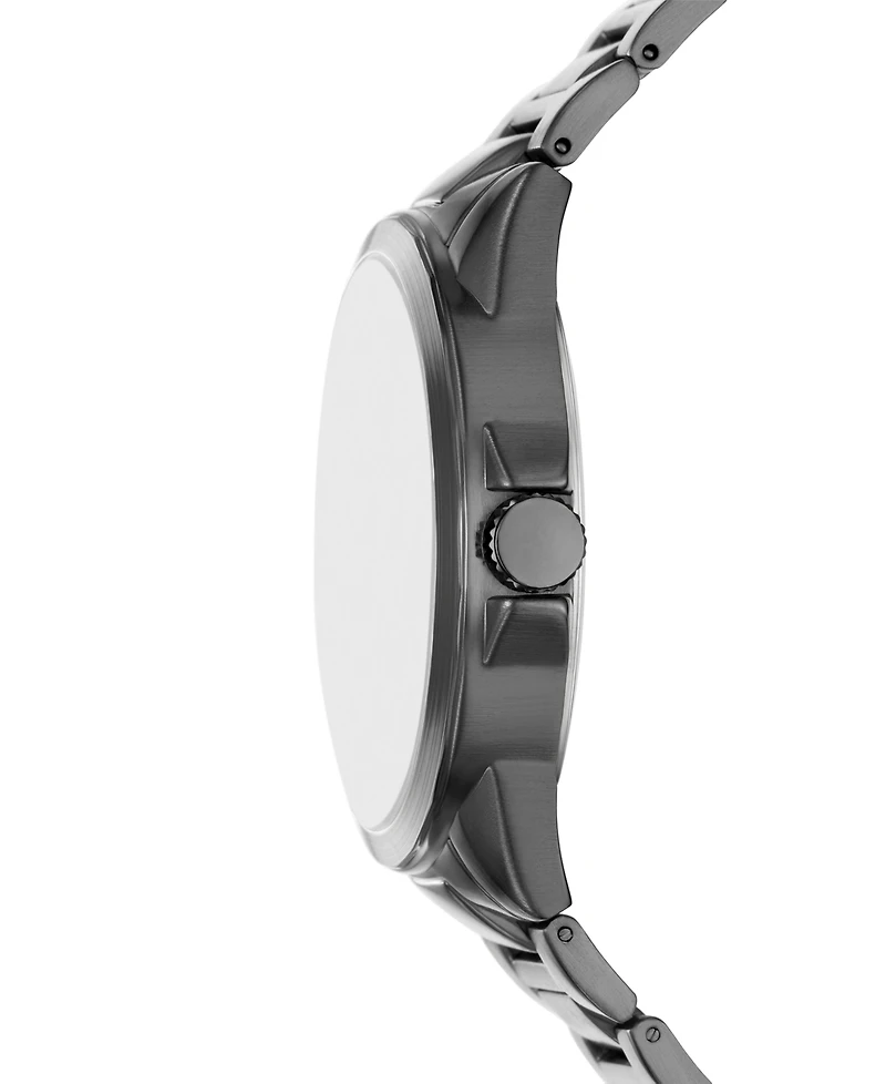 Folio Men's Three Hand Gunmetal Alloy Watch, 45mm