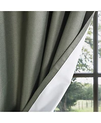 Textured Blackout Grommet Curtains Pair(2 panels