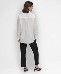 Dkny Women's Button-Front Blouse