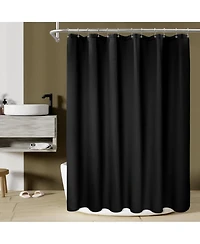 Awesome Home Cotton Blend Soft Waffle Weave Shower Curtain, 72"X96"