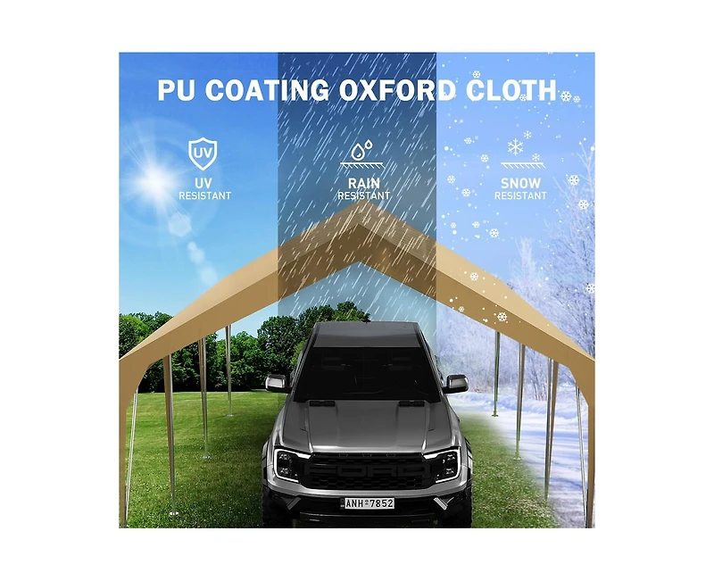 gaomon Carport Canopy 13'x20' Heavy Duty Car Canopy Outdoor Storage Shed Uv Resistant Waterproof Portable Garage for Car, Party