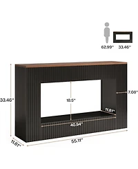 Tribesigns Modern Console Table, 55-Inch Wood Entryway Table with Storage, Narrow Long Sofa Table Behind Couch Table for Living Room, Foyer, Hallway