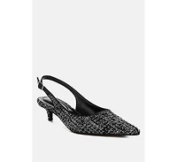 Zehra Boucle Slingback Pumps