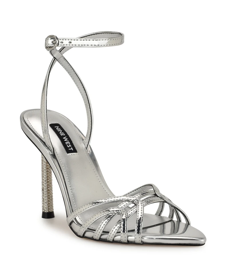 Nine West Women's Paxal Embellished Stiletto Heel Dress Sandals