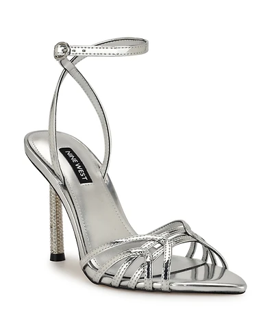 Nine West Women's Paxal Embellished Stiletto Heel Dress Sandals