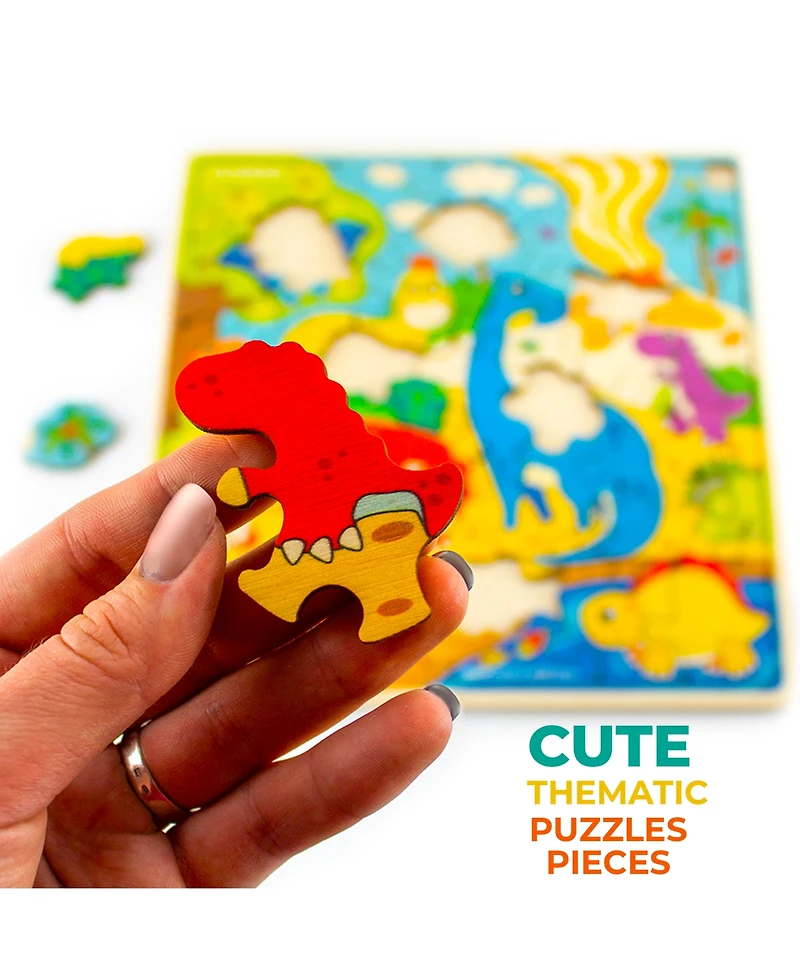 Quokka 28 Pieces Wooden Toddlers Puzzles for Ages 3-5 – Animal Toys