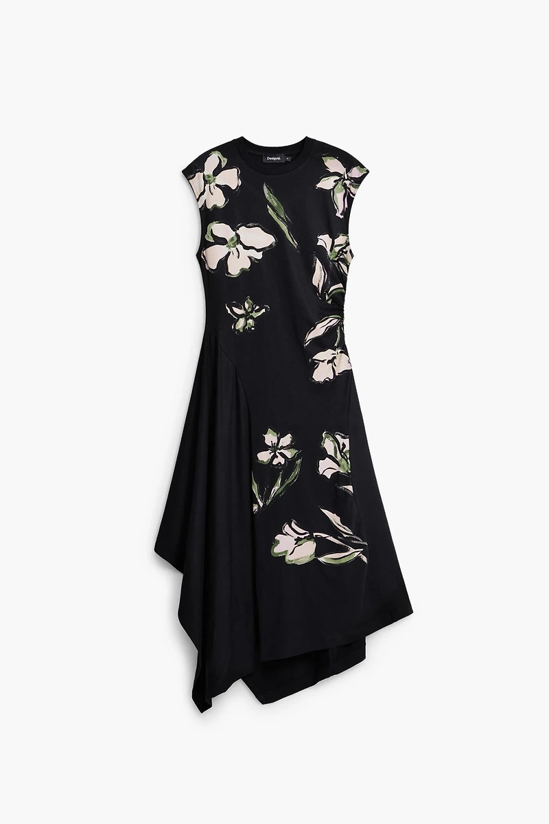 Desigual Women's Asymmetric floral dress