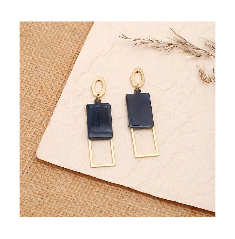 Sohi Women's Structured Drop Earrings