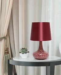 Creekwood Home 14.17" Patchwork Crystal Glass Table Lamp
