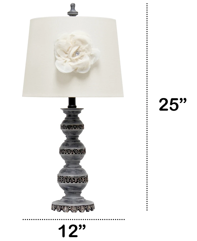 Lalia Home 25" Elegant Embellished Table Lamp