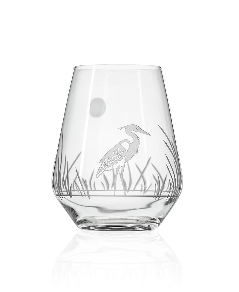 Rolf Glass Heron Stemless Wine Tumbler 18oz