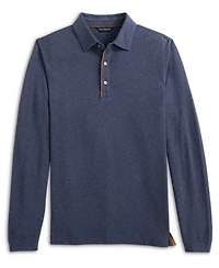Scott Barber Men's Cotton/Wool Pique Polo