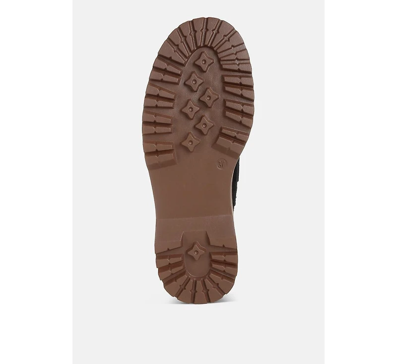 Cuckatoos Chunky Suede Oxford Loafers