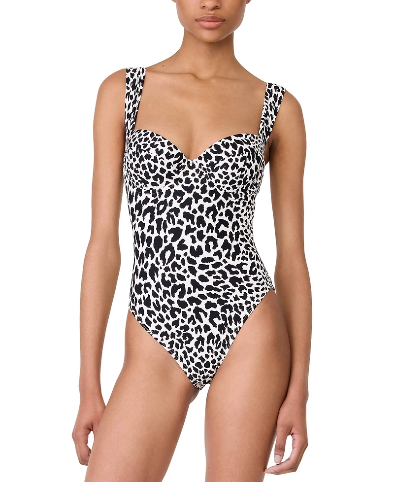Kate Spade Women's Shirred Strap One-Piece Swimsuit
