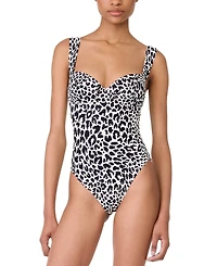 Kate Spade Women's Shirred Strap One-Piece Swimsuit