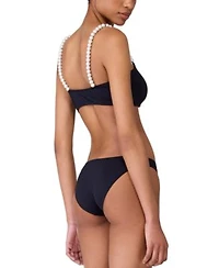 Kate Spade Womens Embellished Strap Bikini Top High Cut Bottoms