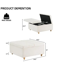 gaomon Ottoman Coffee Table with Lift Top