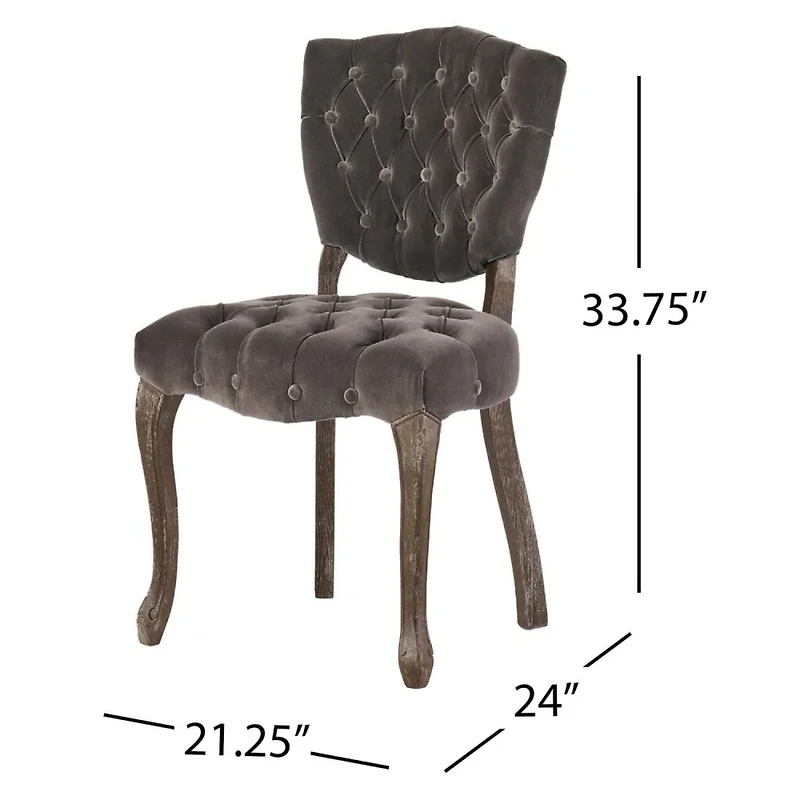 Streamdale Kd Tufted Chair (Wthr)(Set Of 2)