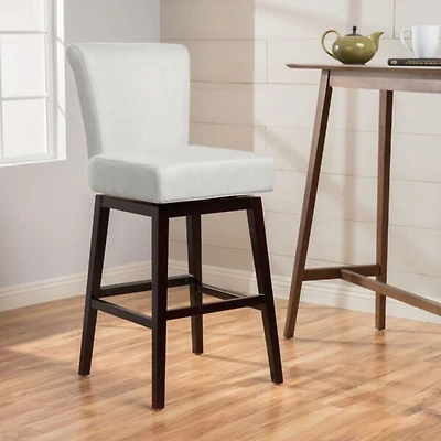 Streamdale Beige Swivel Counter Stool Comfort, Style in Any Room