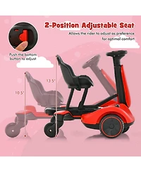 Hongge 6V Kids Ride on Drift Car with 360° Spin and 2 Adjustable Heights