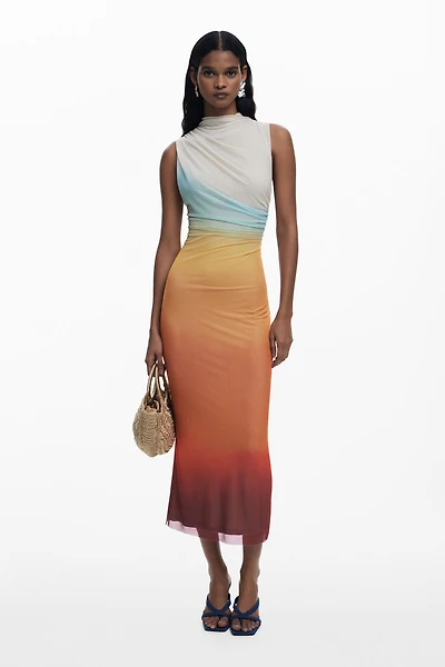 Desigual Women's Ombre tulle dress