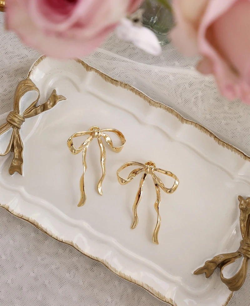 Ettika Bow Drop Earrings