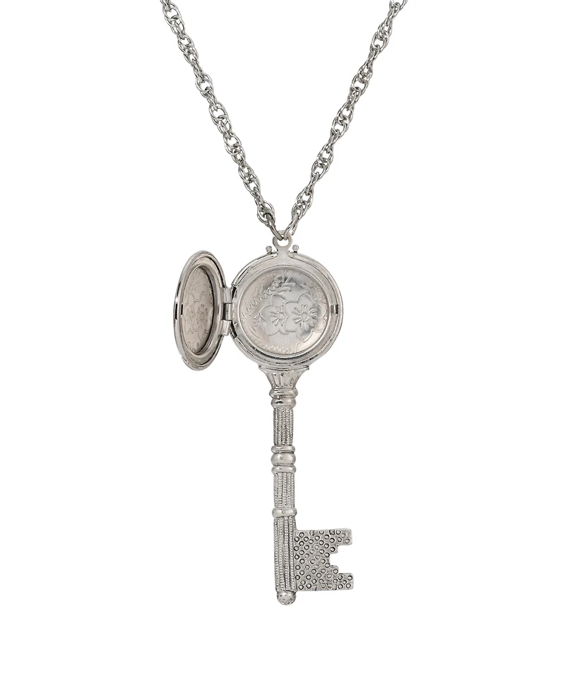 2028 Key Locket Pendant Necklace