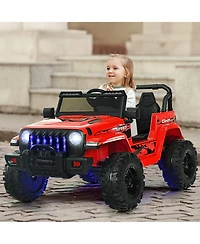 12V Kids Ride-On Jeep Car – 2.4G Remote, Music & Realistic Drive