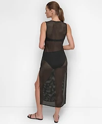 Dkny Women's Mesh Maxi Dress Swim Cover-Up