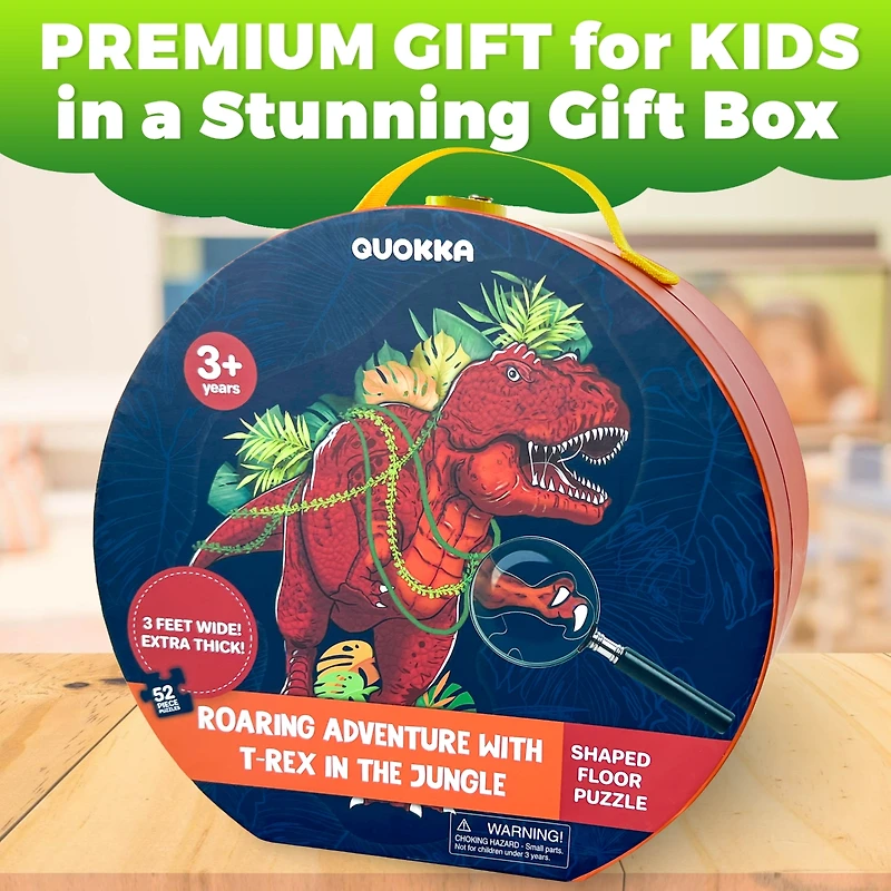 Quokka 2x3 Feet Giant Shaped Glitter Floor Puzzles for Kids Ages 3-5