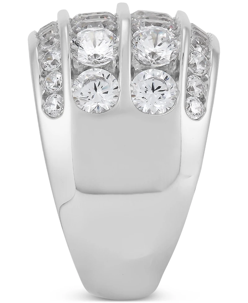 Grown With Love Men's Lab Diamond Multirow Cluster Ring (5 ct. t.w.) 10k White Gold