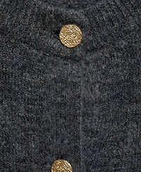 Mango Women's Jewel Button Detail Knitted Cardigan