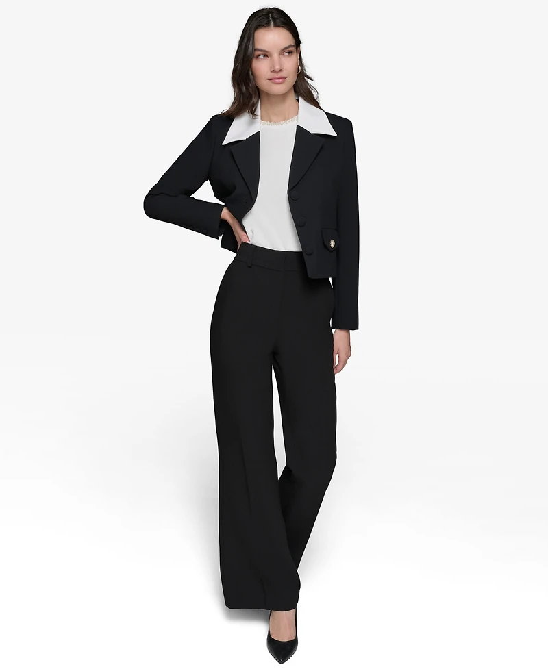 Karl Lagerfeld Paris Women's Colorblocked Lapel Blazer