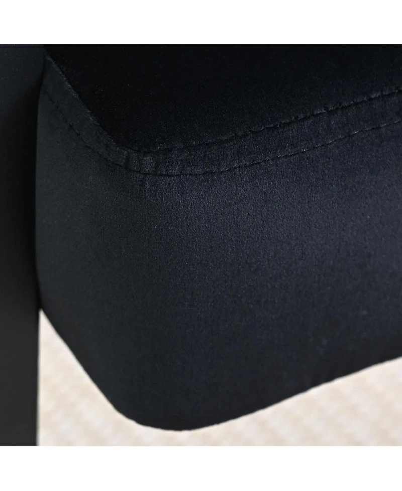 Set of 3 Modern Velvet Counter Stools,Armrest Chairs for Kitchen with Legs Design-Maison Boucle
