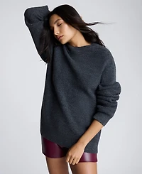 Kenneth Cole Women's Oversized Crewneck Sweater