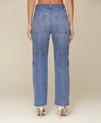 Avec Les Filles Women's Straight Leg Carpenter Jeans