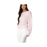 Edikted Womens Kyrah Oversized Knit Sweater