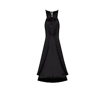 Milla Womens Strapless Eveng Gown With Thigh Slit